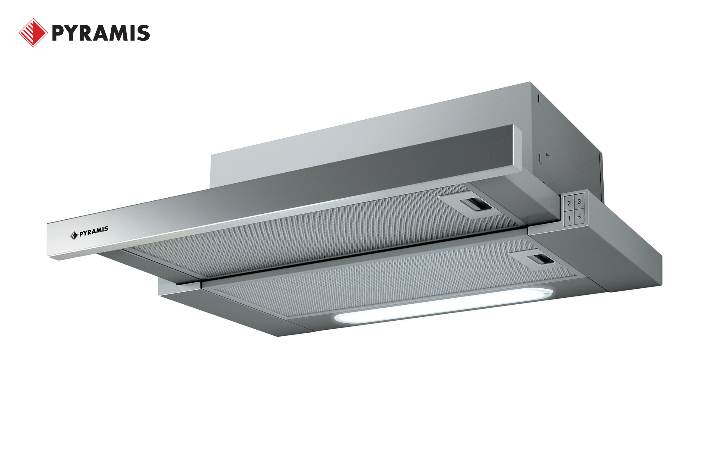 Extractor hood Pyramis sliding 60 cm, inox  1